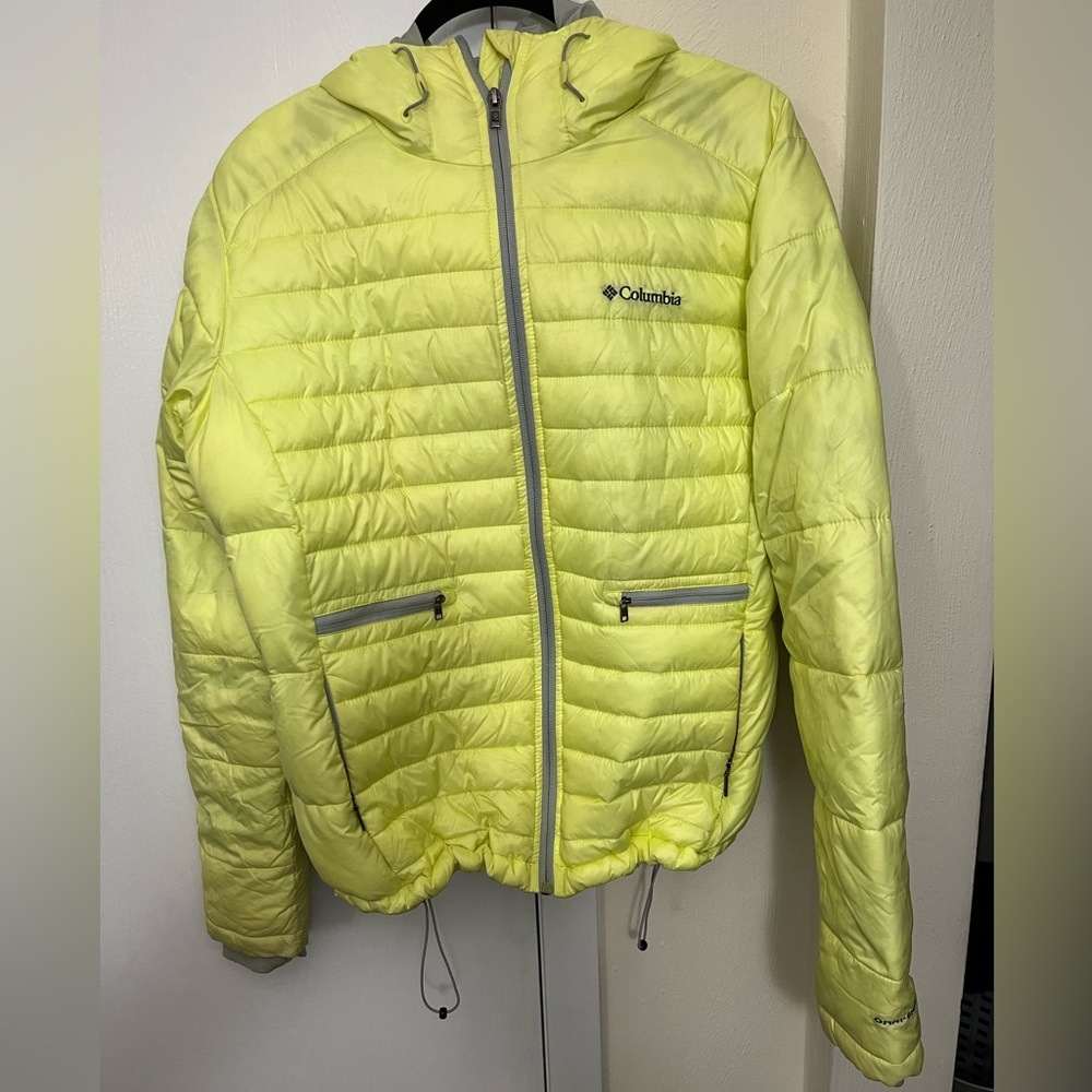 Columbia Neon yellow winter coat